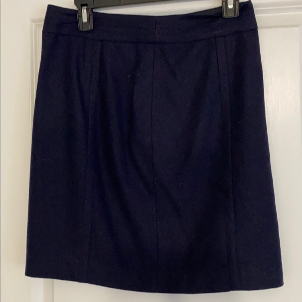 Blue Wool Skirt